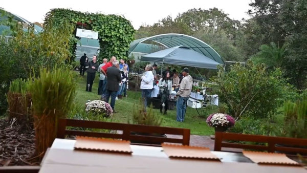 ACF Tampa Chapter Cookout at Cahaba Clubs Herbal Outpost - Guests enjoying the grounds